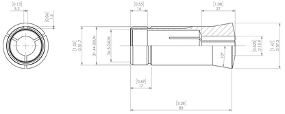 5C ROUND COLLET 500-040