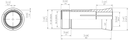 5C ROUND COLLET 520-024