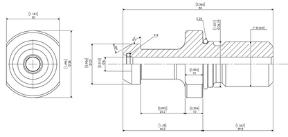 PULL STUD CAT50